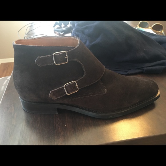 Suitsupply Suede Double Monk Blake Stitched Boots - Picture 5 of 5